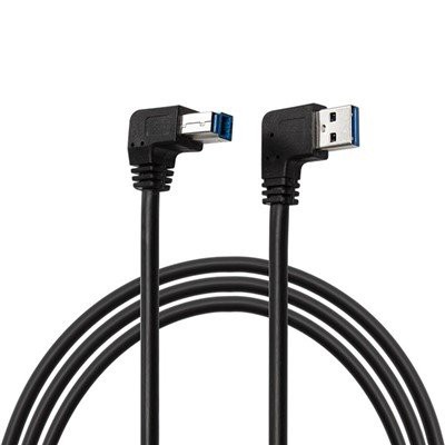 Nurga all olev USB3.{1}} A isas-B isane kaabel