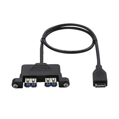 Kaks USB 3.{1}} AF-tüüpi E kaabel