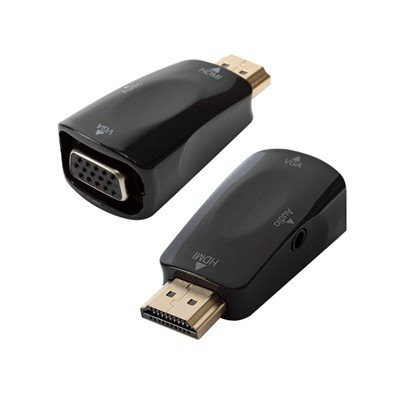 HDMI-VGA-adapter 3,5 mm Dudio-pordiga