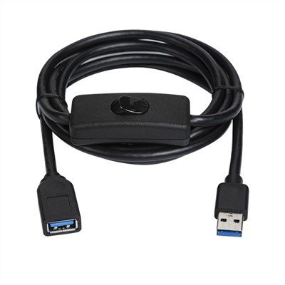 USB 3.{1}} AM–AF-kaabel koos lülitiga