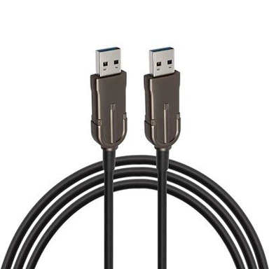 USB3.{1}} Musta nikeldatud kestaga isane-isane kaabel
