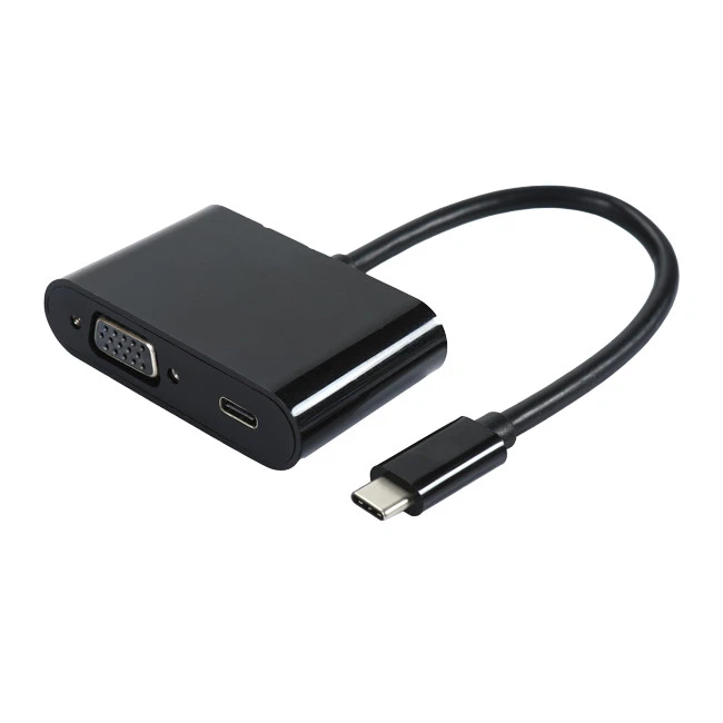 C-tüüpi USB 3.1 VGA-ks koos C-tüüpi laadimisadapteri kaabliga
