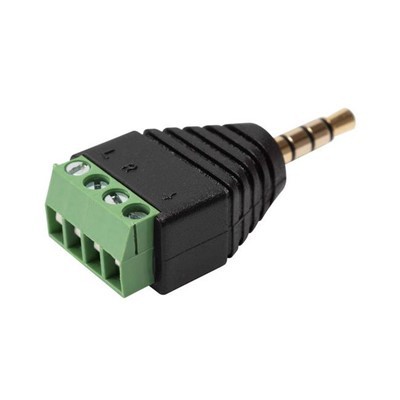 3,5 mm stereo TRS isane pistikupesa AV-le 4-kruviga klemmiplokk